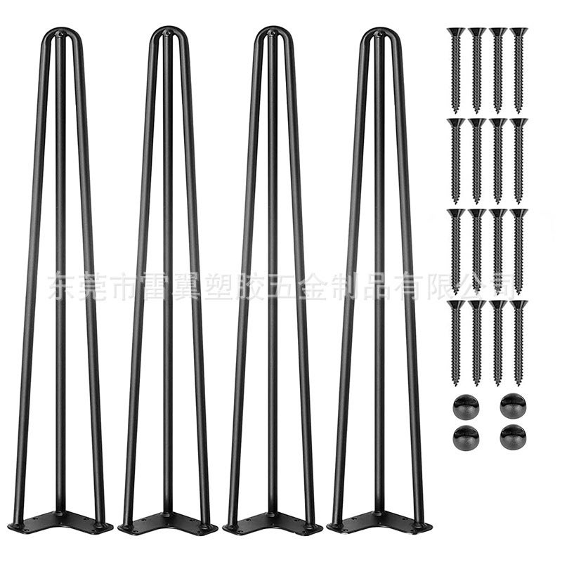 Hairpin Table Legs 10mm 15cm Black 4 Pack Heavy Duty U-Wire Metal - Modern Minimalist Table Support for Dining Desk Furniture - Image 5