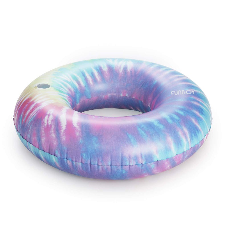 FUNBOY Giant Inflatable Tie Dye Tube Float, Donut Style Pool Float, Luxury Raft for Summer Pool Parties and Entertainment - Image 5