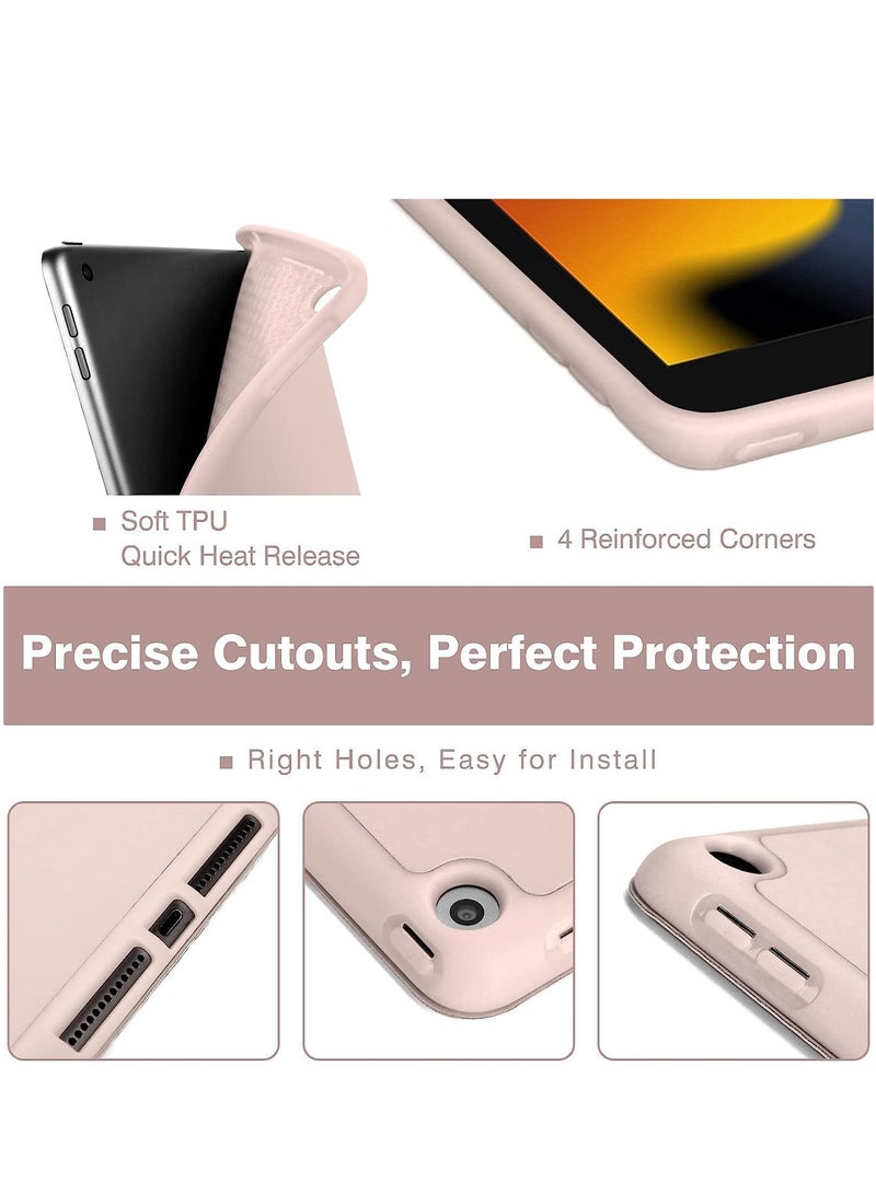 ELTRAZONE iPad 10.2 Case - Compatible with iPad 9th, 8th, and 7th Generation - Auto Wake & Sleep Cover with Pencil Holder (Pink) - Image 5