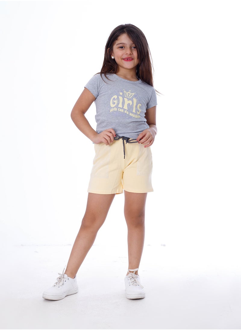 BEBO - Half sleeve and shorts set for girls - Image 1