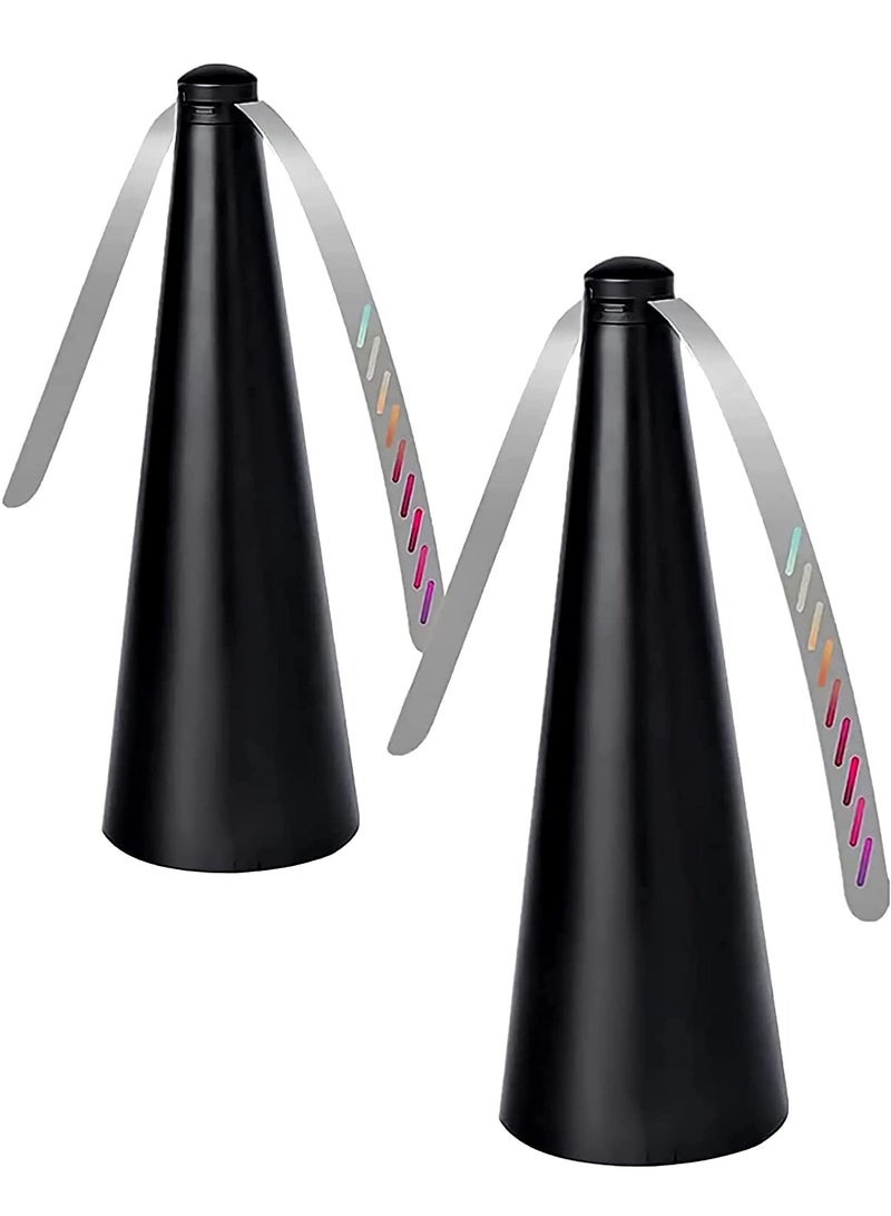 كابتن تيك Outdoor and Indoor Fly Repellent Fans - 2PCS Table Bug Deterrent for Patios and Insect Traps to Keep Flies Away from Your Space. Perfect for Outdoor Dining and Gatherings! - Image 1