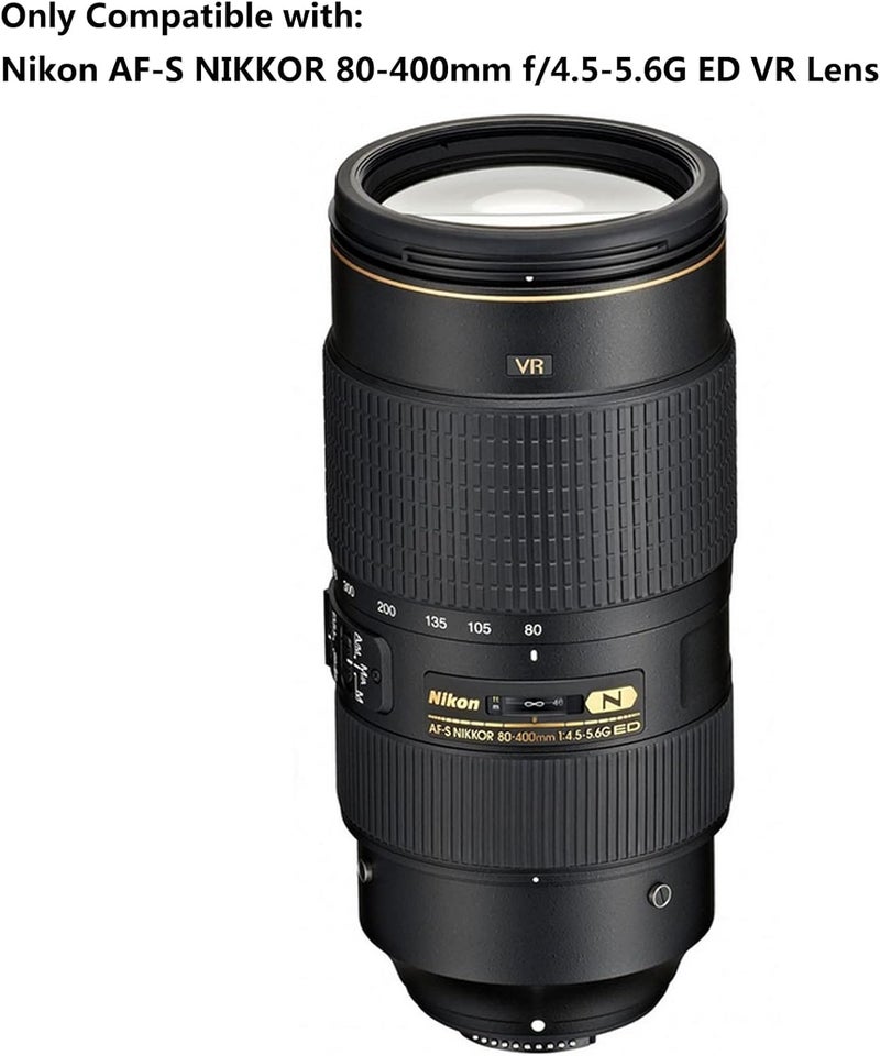 Haoge حلقة استبدال قاعدة العدسة LMR-N84G لحامل الحامل ثلاثي القوائم لعدسة نيكون AF-S AFS NIKKOR 80-400mm f/4.5-5.6G ED VR مع لوحة إطلاق سريعة من نوع أركا مدمجة - Image 2
