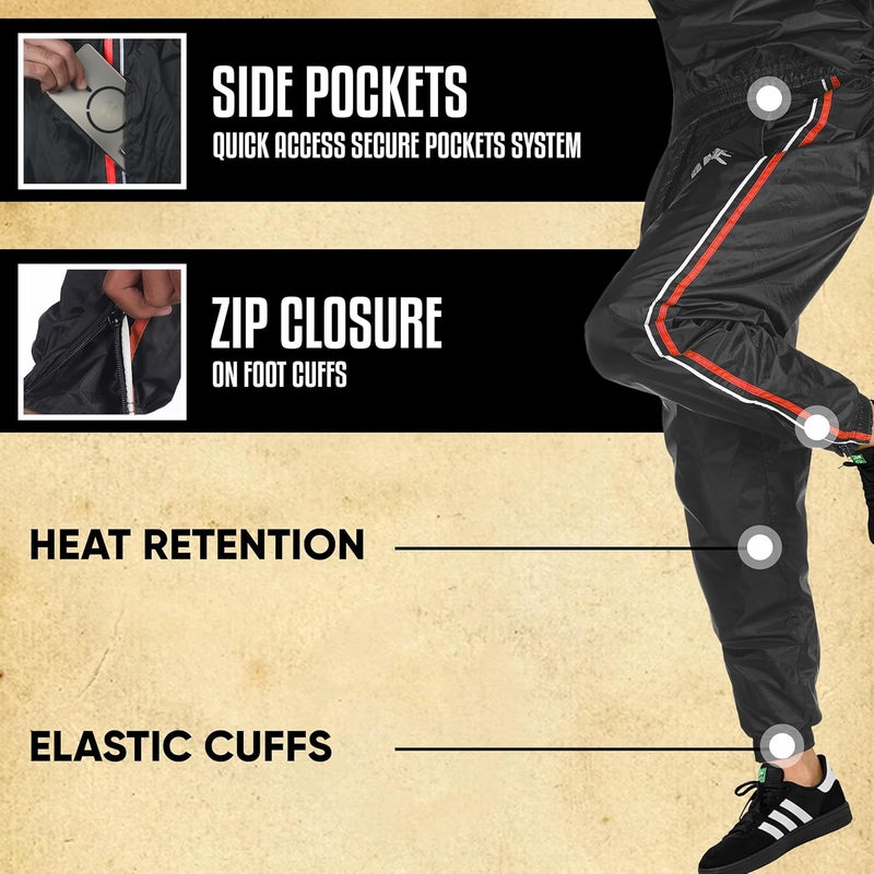 RAD Sauna Suit Men and Women, Weight Loss Sweat Suit Jacket Pant Gym, Boxing Workout - Image 3