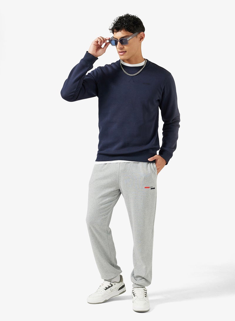 Seventy Five Basics Text Print Elastic Hem Joggers - Image 2