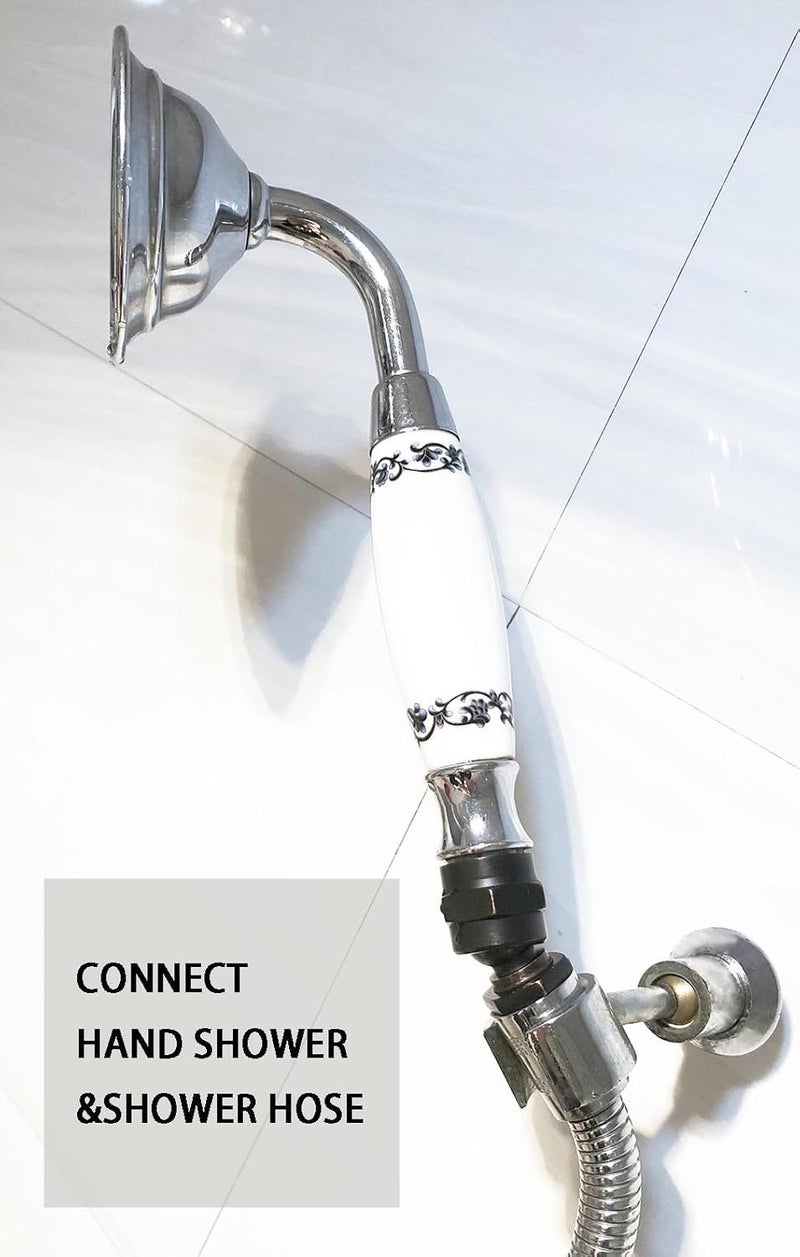MISSMIN Shower head Swivel adapter,ball joint povit for overhead/handheld shower head,shower arm connection,polished Chrome - Image 3