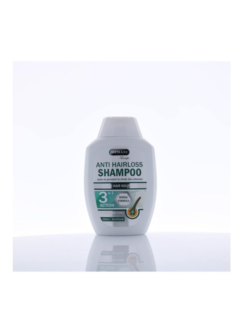 HEMANI Anti Hair Loss Shampoo 300ml – 3-in-1 Formula for Stronger, Healthier Looking Hair - Image 4