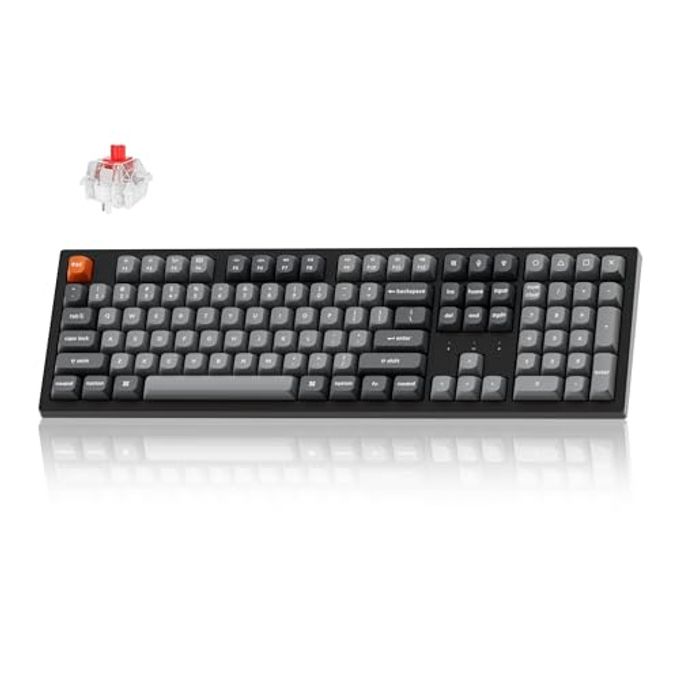 Keychron K10 Max Wireless Custom Mechanical Keyboard, Qmk 2.4 Ghz Bluetooth Full-Size With Hot-Swappable Keychron Super Red Switch Compatible With Mac Windows Linux (Rgb Backlit) - Image 4