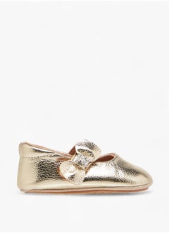 Barefeet Girls Embellished Booties with Hook and Loop Closure  - Image 3