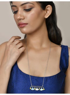 VOYLLA Bagh E Fiza Lightly Embellished Brass Pendant  - Image 5