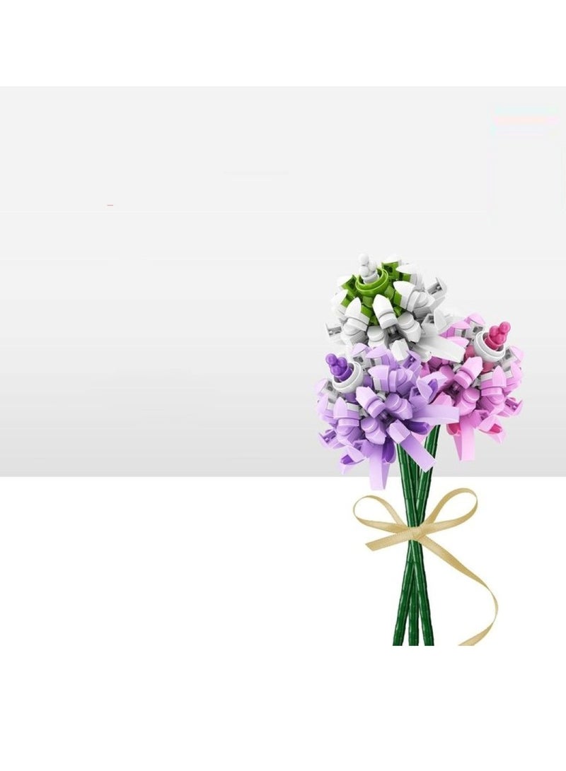 Sembo 601234ABC - Clover Flower building blocks - White Pink Purple - Image 4