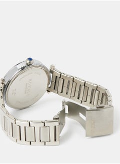 Royale Mega Round Shape Analog Wrist Watch RE104 B - 40mm - Silver  - Image 4