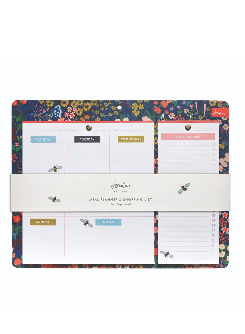 Joules Floral Weekly Planner Shopping List - Image 1