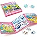 SYNARRY Unicorn Princess Mermaid Magnetic Puzzles for Toddlers 35 36 Pieces Travel Puzzles for Kids Ages 48 Easter Basket Stuffers Gifts for Kids Car Airplane Road Trip Activities Toys - Image 2