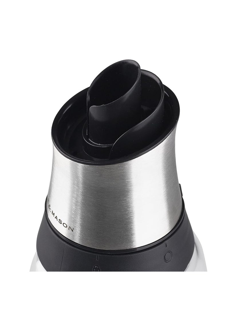 COLE & MASON - Cole & Mason Bristol Duo Oil & Vinegar Pourer for thinKitchen:, Oil Dispenser/Vinegar Dispenser, Glass/Stainless Steel, 230mm, Single, Includes 1 x Oil Bottle/Vinegar Bottle, 2 Year Guarantee - Image 1