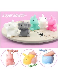 NNEWVANTE Mochi Squishy Toys, 28PCS Animal Mini Squishies Kawaii Party Favors for Kids Cat Unicorn Squishy Squeeze Stress Relief Toys Goodie Bags Novelty Toy Gifts for Boys Girls Adults, Random  - Image 3