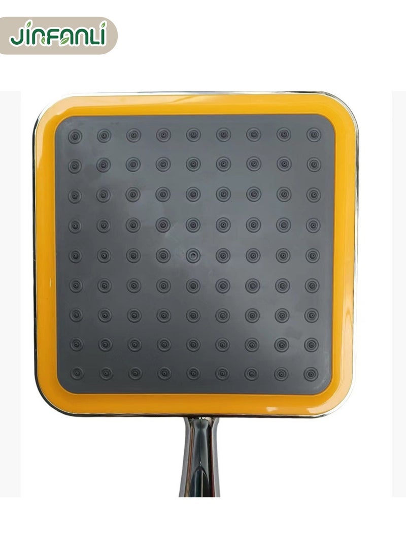 جين فان ل أنا مجموعة رأس دش مطري مربع الشكل، أنبوب تمديد، كروم، للحمام - 9 بوصات - Image 3