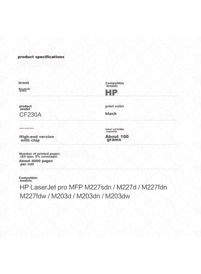 Yatun Compatible With Hp M227fdw Toner Cartridge, Hp M227fdn Ink Cartridge, M227sdn Printer Toner, M203dw M203dn 30a Ink Cartridge, Cf230a Toner Cartridge - Image 1