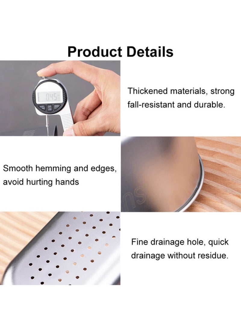 1PCS Multifunctional Hanging Sink Strainer Colander Drain Basket Stainless Steel Sink Drain Strainer Basket for Filter Kitchen Waste and Wash Vegetables Fruits - Image 4