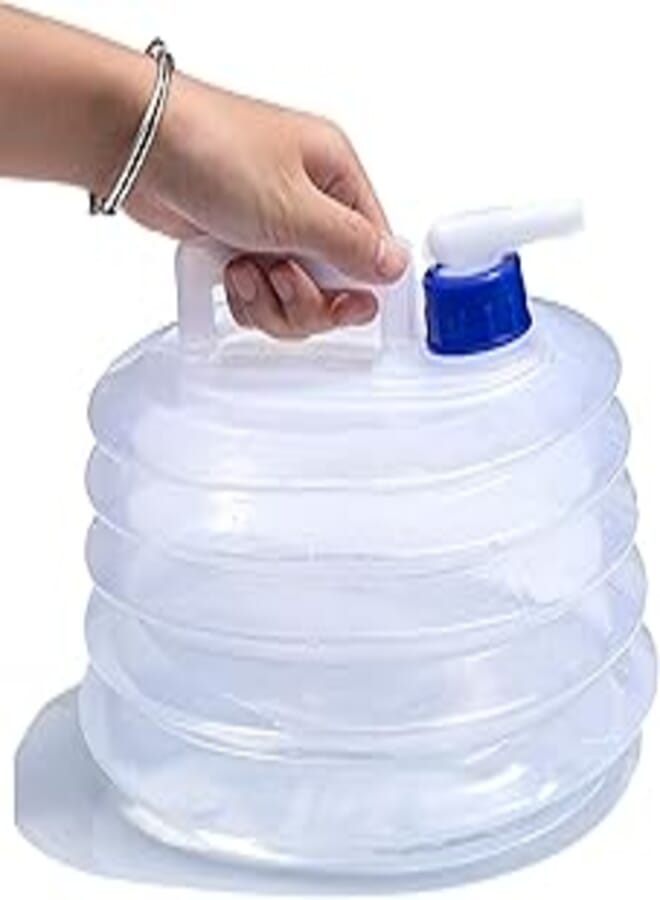 Generic PAYRFV Collapsible Water Bucket, Emergency Water Storage Collapsible Water Container, Reuseable Foldable Leak Proof Portable Travel Water Bucket for Camping Hiking, 1.3/2.6/3.9 Gallon Capacity,10L 