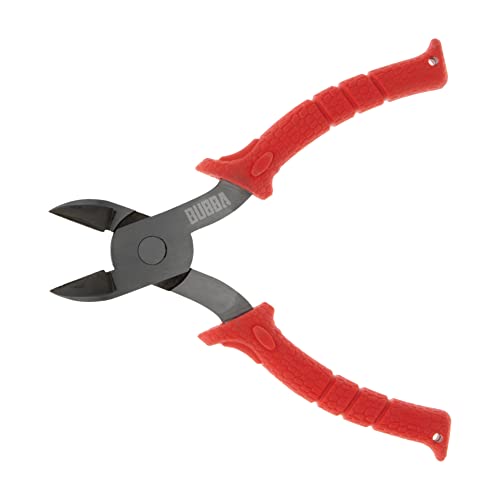 BUBBA 7" Wire Snips with Spring-Loaded Non-Slip Grip Handle for Cutting Wire, Leaders or Cable for Fishing Red - Image 1