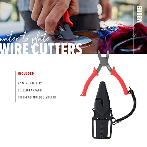 BUBBA 7" Wire Snips with Spring-Loaded Non-Slip Grip Handle for Cutting Wire, Leaders or Cable for Fishing Red - Image 5