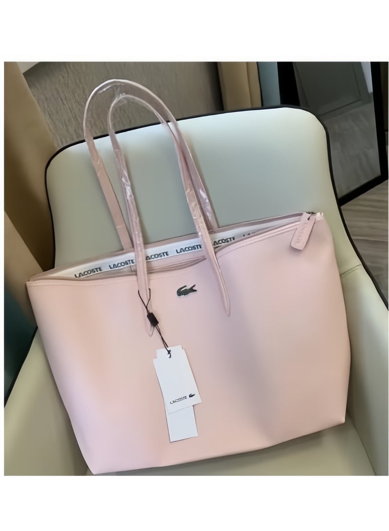 Lacoste Women's L12.12 Concept Fashion Versatile Large Capacity Zipper Handbag Single Shoulder Bag Tote Bag Camera Bag Large - Image 2