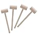 Mihey Mihey Wooden Crab Mallets Lobster Hammers Seafood Crackers, Beechwood, Set of 4  - Image 2