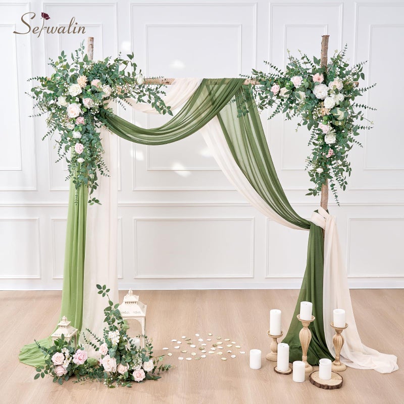 Serwalin 200 Pcs Mixed Artificial Eucalyptus Stemsï¼ŒBabys Breath Artificial Flowers Bulk with Artificial Fake Greenery Stems for Wedding DIY Bouquets Floral Arrangement Home Decor - Image 4