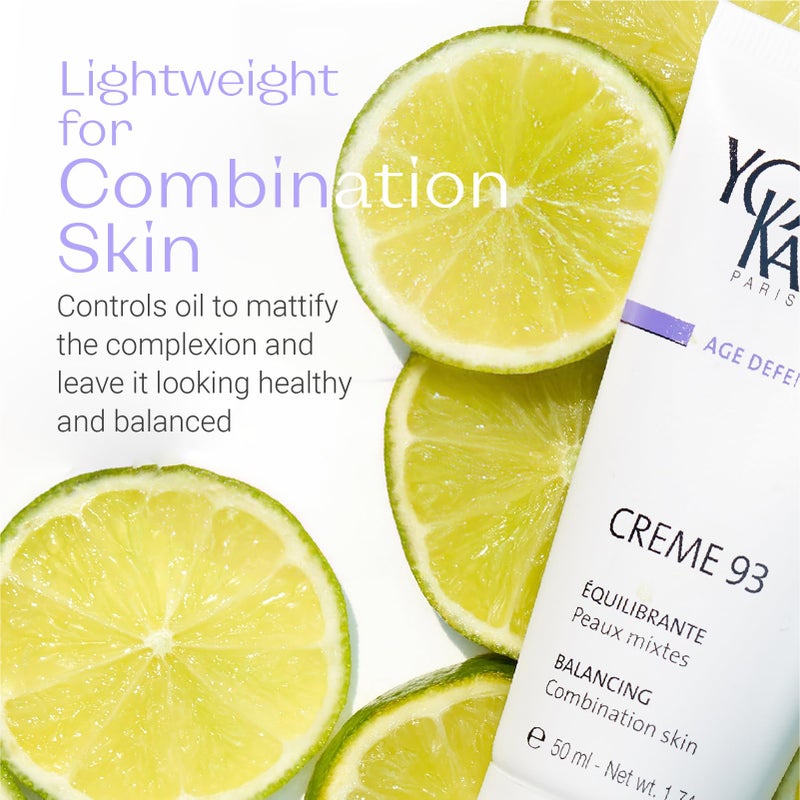 Yonka Yon-Ka Creme 93 Mattifying Moisturizer | Balancing Facial Cream for Combination Skin | Balance Oily Complexion with Vitamins A, C and E | Paraben-Free | 1.74 oz - Image 4