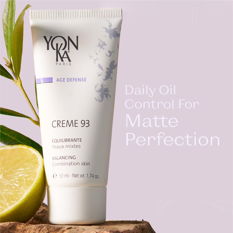 Yonka Yon-Ka Creme 93 Mattifying Moisturizer | Balancing Facial Cream for Combination Skin | Balance Oily Complexion with Vitamins A, C and E | Paraben-Free | 1.74 oz - Image 5
