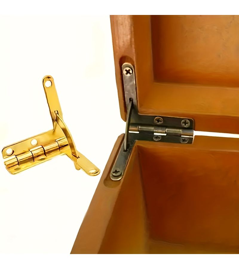 Bronze Self Closing Spring Hinges 84 Pieces With Screws For Boxes And Cabinets - Image 5