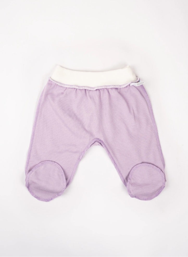 Generic Newborn Baby Girl Gift Set – 5-Piece Lavender Hospital Outfit (Wrap Shirt, Pants, 2 Hats, Pacifier Holder), Premium Turkish Cotton, Hypoallergenic, Size 53cm  - Image 5