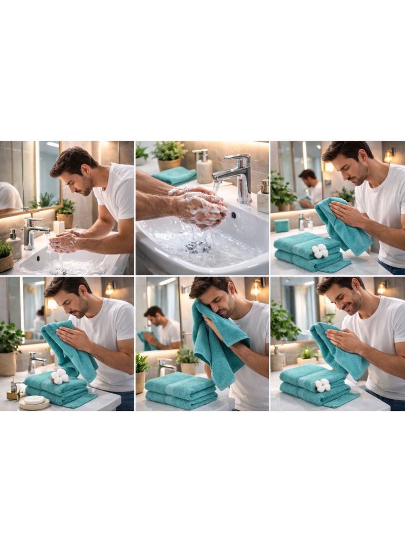 Ebreezz Premium Face Towel Set – 2 Pieces – Soft & Absorbent Cotton (45 × 80 cm) - Image 3