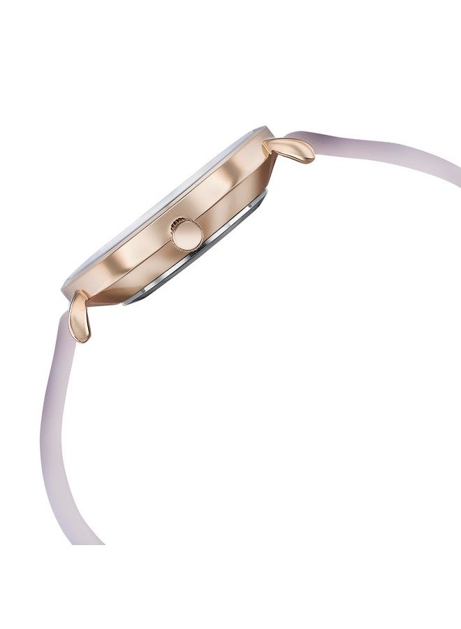 Sonata Poze Quartz Pink Dial Pink Leather Strap for Women-SP80090WP01W - Image 4