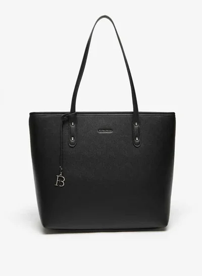Flora Bella By Shoexpress Women Solid Tote Bag with Double Handles and Zip Closure