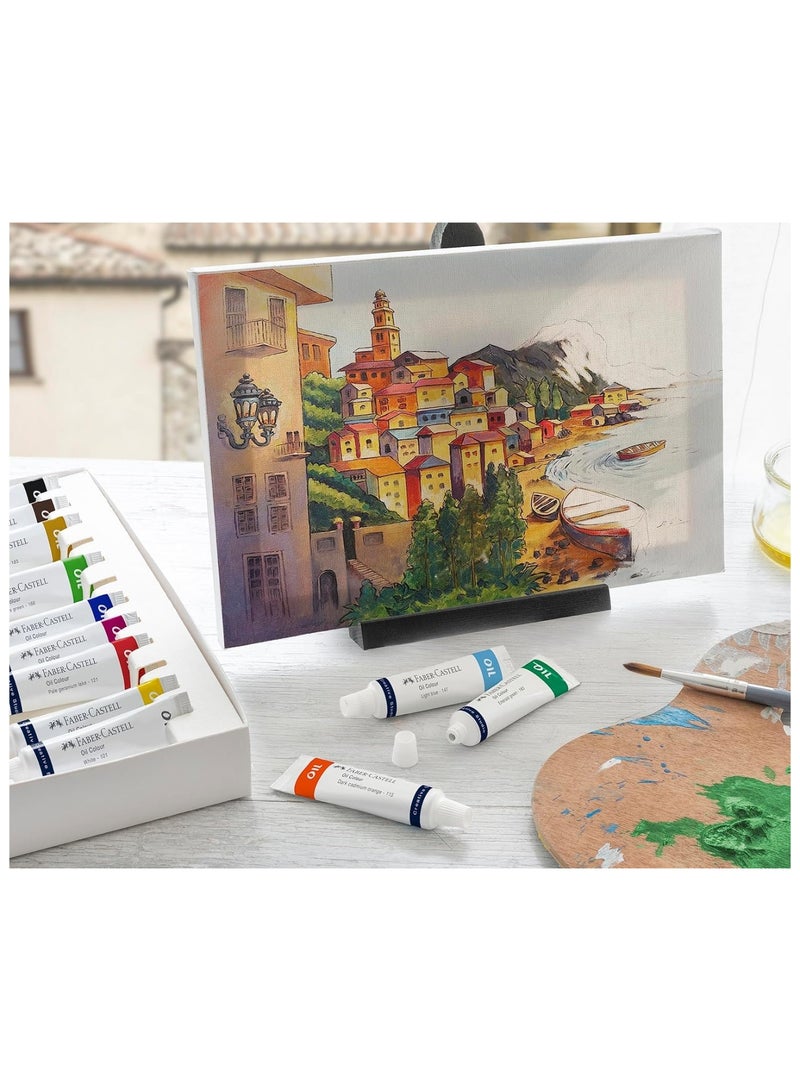 FABER-CASTELL 12-Piece Oil Colour Paint Tube Set 9ml Content Per Tube Multicolour - Image 3