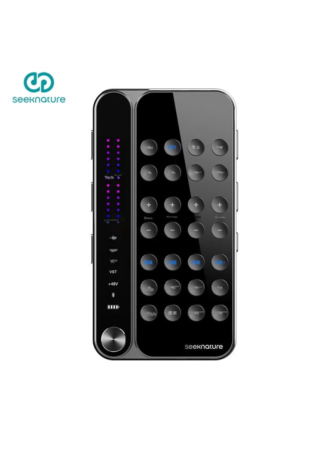 Seeknature Senran Star Sound Card Kit For Mobile Phone Computer, Desktop, Douyin, Kuaishou, Universal For Streamers, Singing, Quanmin K Song, Recording Equipment Complete Set With Condenser Microphone - Image 1