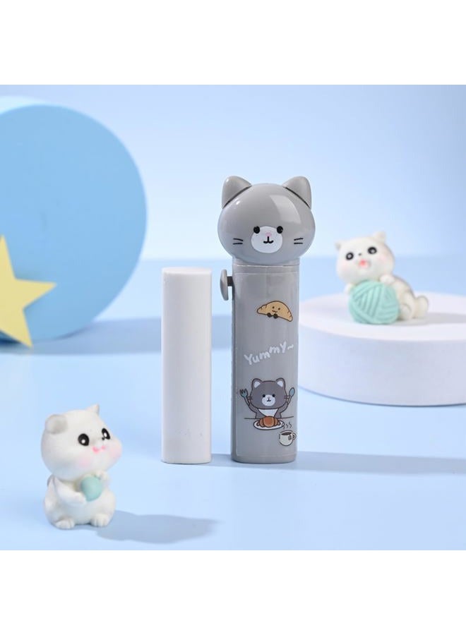 PANDENNER Retractable Pencil Eraser, Cute Erasers,Cat Eraser,Suitable for School Home Office Supplies, 4Pcs (Eraser-cat) - Image 5