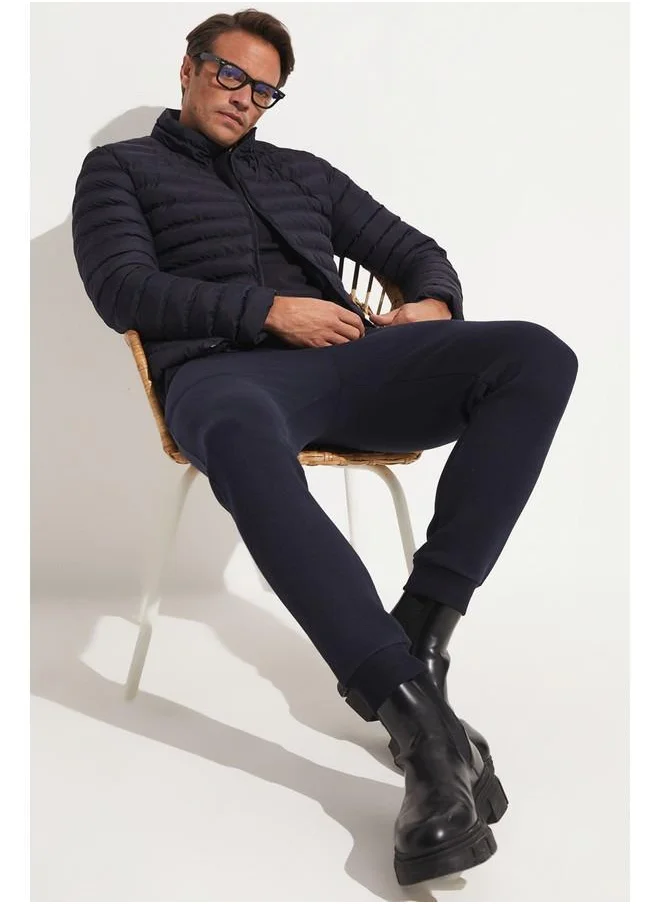 JUNE June Men Shirred Sweatpant Navy