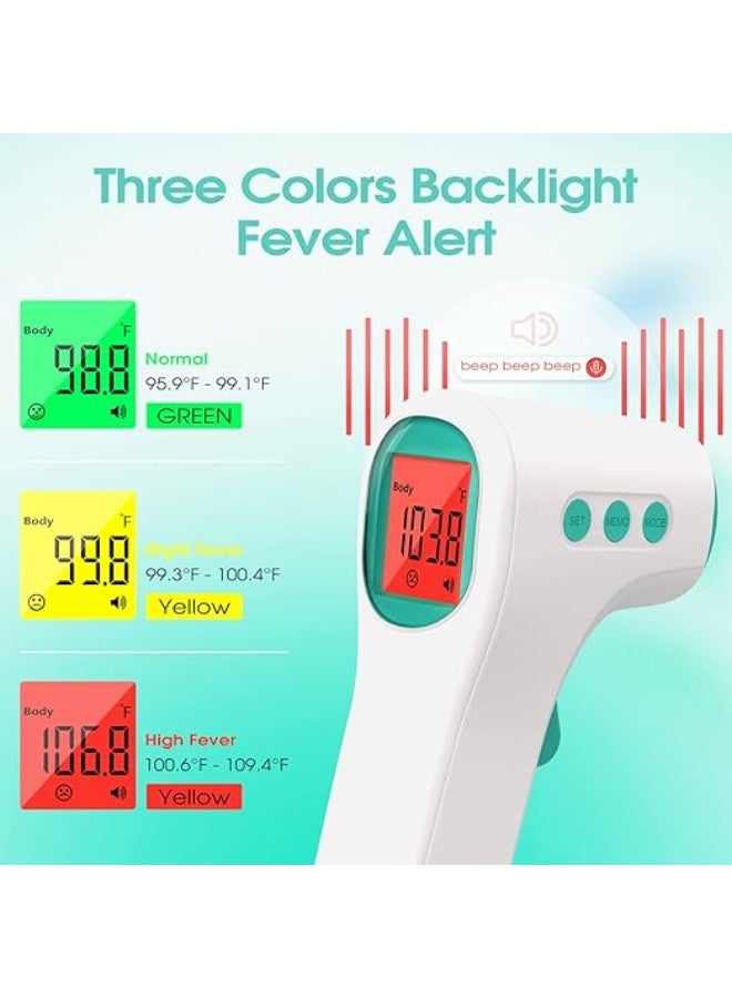 No Touch Forehead Thermometer – 2-in-1 Body & Surface Infrared Digital Thermometer with Fever Alert, Instant Accurate Readings - Image 4
