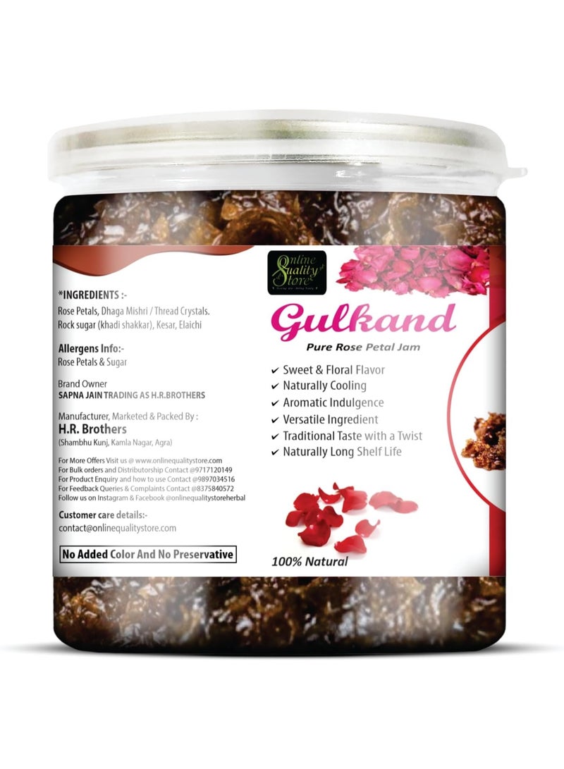 Online Quality Store Natural Gulkand (Rose Petal Jam), 400g - Image 4