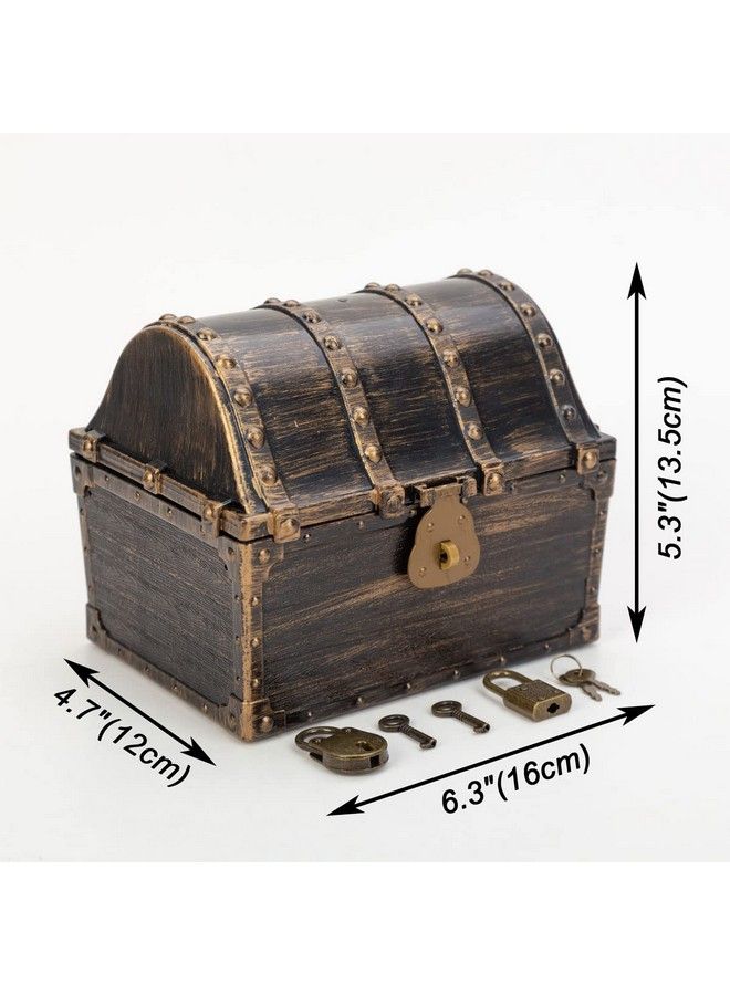 AiFanS Pirate Treasure Chest For Kidstreasure Box With 320 Treasure Gold Coins And Gems/Jewels Perfect For Pirate Themed Parties And Games - Image 4