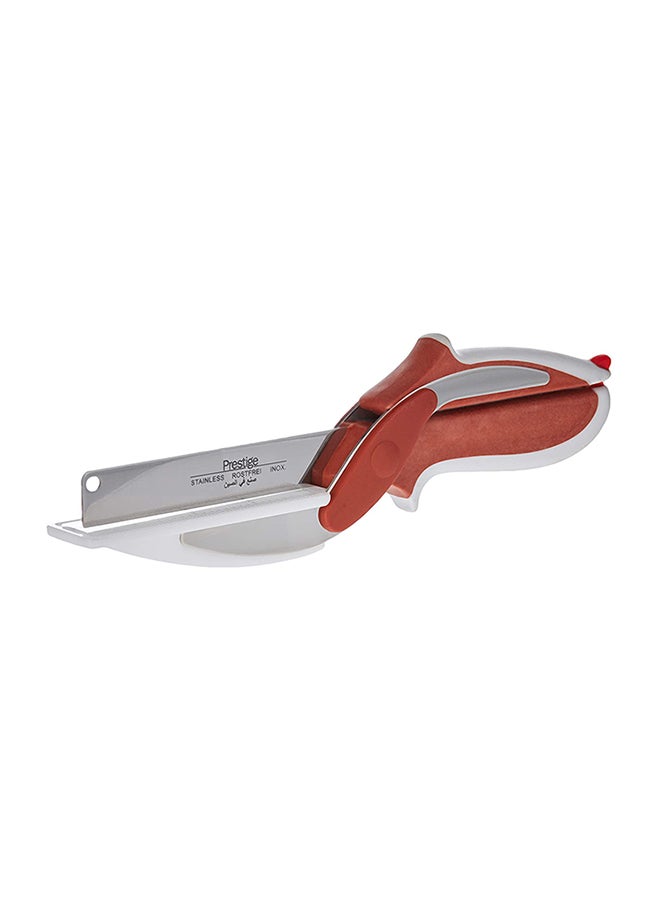 Prestige Clever Cutter With Cutting Board Red/Silver/White 16cm - Image 2