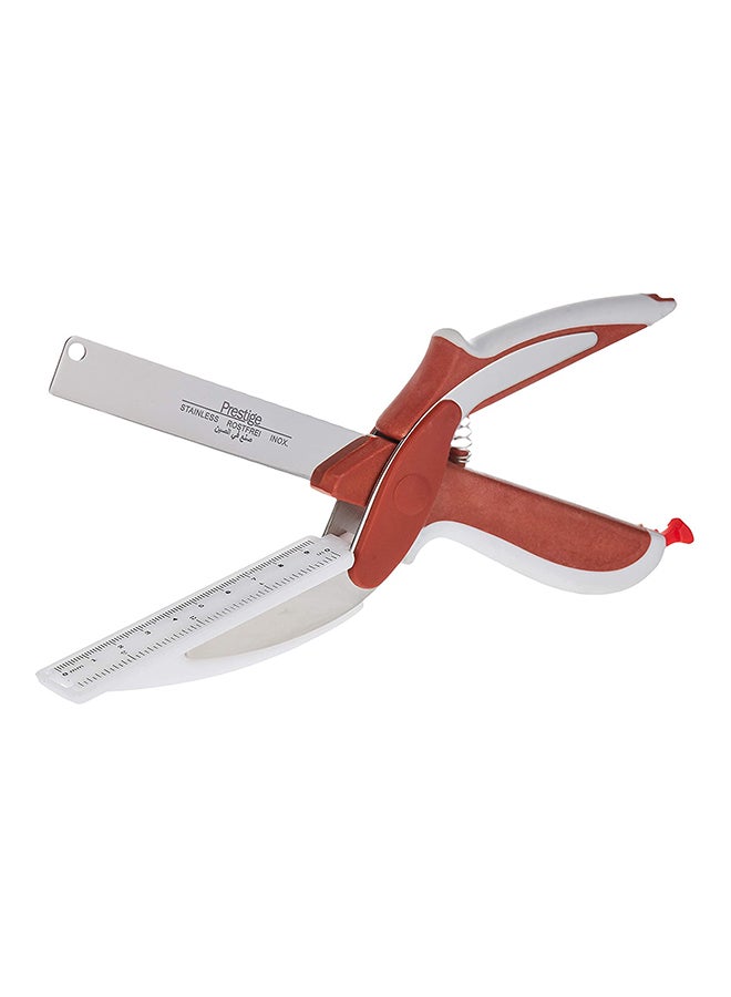 Prestige Clever Cutter With Cutting Board Red/Silver/White 16cm - Image 3