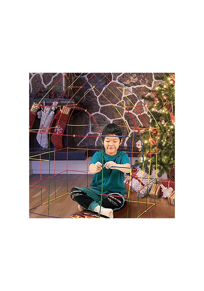 Roylco Straws and Connectors Building Kit - 230 Pieces in Assorted Colors - Image 5