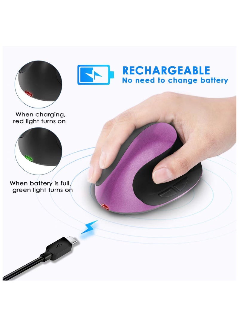 General Dual-mode vertical vertical grip charging silent wireless anti-mouse helps you focus on work study and entertainment  - Image 2