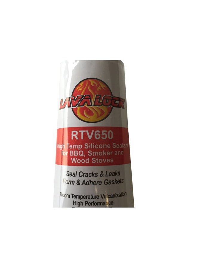 LavaLock Ã‚ RTV 650 F BBQ Grill Smoker Sealer Hi Temp Silicon Adhesive 3 oz (2.8 fl. Ounce) - Image 5