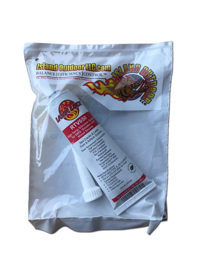 LavaLock Ã‚ RTV 650 F BBQ Grill Smoker Sealer Hi Temp Silicon Adhesive 3 oz (2.8 fl. Ounce) - Image 4