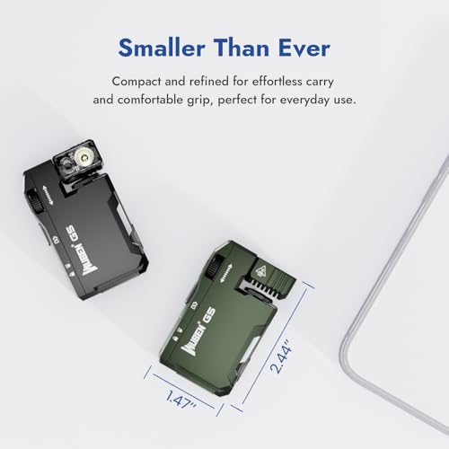 WUBEN مصباح يدوي قابل لإعادة الشحن WUBEN G5، 400 لومن، مصباح صغير بمصادر ضوء مزدوجة مع ضوء RGB، مصابيح جيب مسطحة محمولة، مصباح يدوي مع حلقة مفاتيح مغناطيسية للطوارئ المنزلية والخارجية (أسود) - Image 3