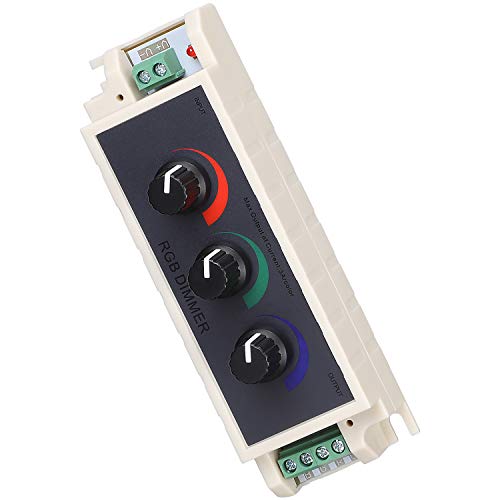 TORCHSTAR DC12V-24V 9A PWM RGB LED Dimmer Controller, 3 Channel Output for RGB Multi-Color LED Strip Lights & Single Color LED Strip Lights, Pack of 1 - Image 1